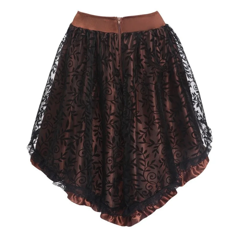 View 2 — Steampunk skirt — short brown