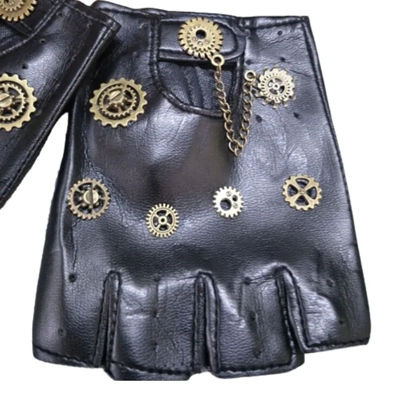View 3 — Steampunk fingerless glove