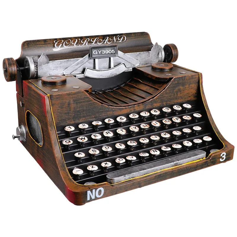 Vintage-style steampunk typewriter — home decor