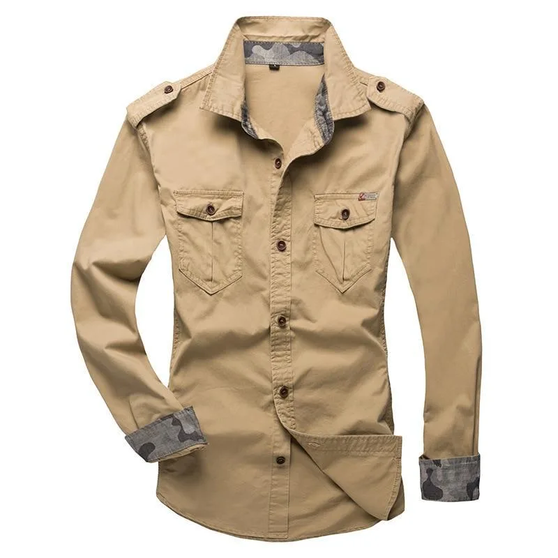 Men’s steampunk shirt — epaulettes