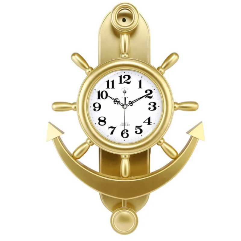 View 13 — Steampunk clock — ship wheel