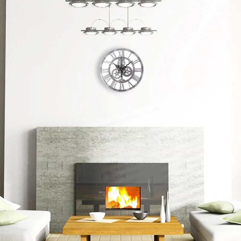 View 6 — Vintage-style steampunk clock — grey