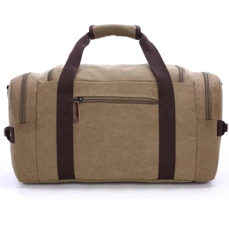 View 9 — Vintage-style steampunk bag — travel canvas