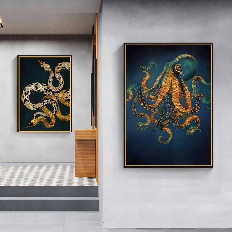 View 2 — Steampunk wall art — Octopus