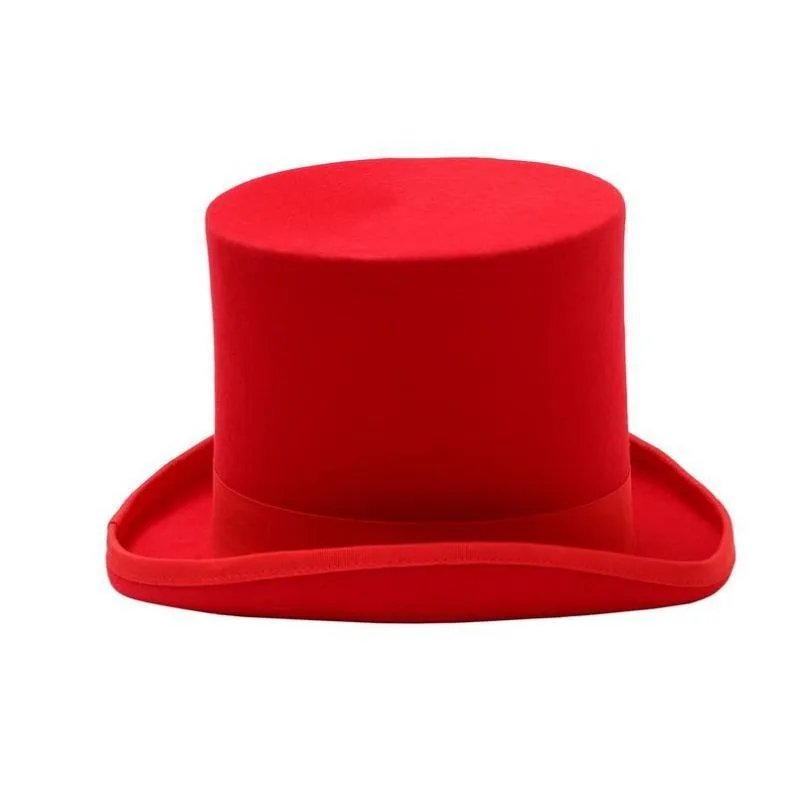 View 2 — Steampunk top hat — Hat red