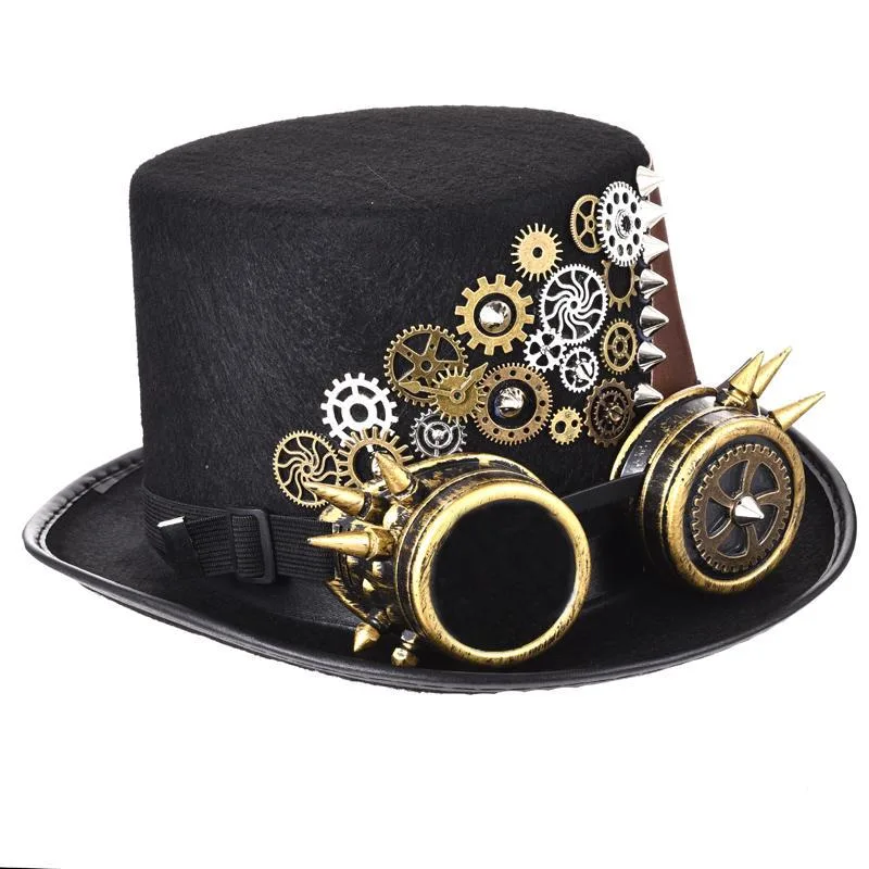 Steampunk top hat — Hat low