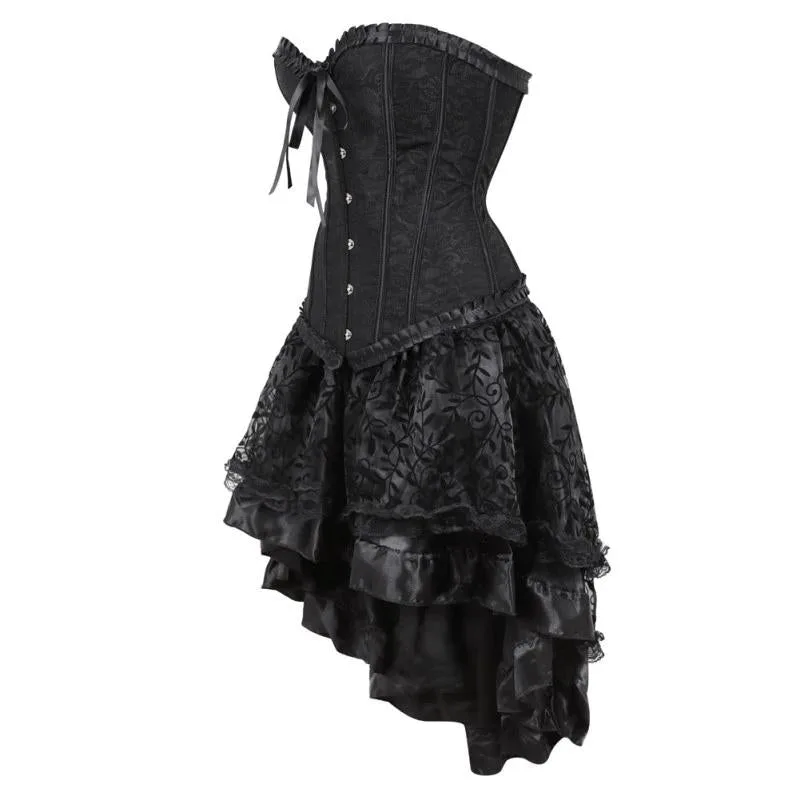 View 2 — Gothic steampunk corset — Set skirt