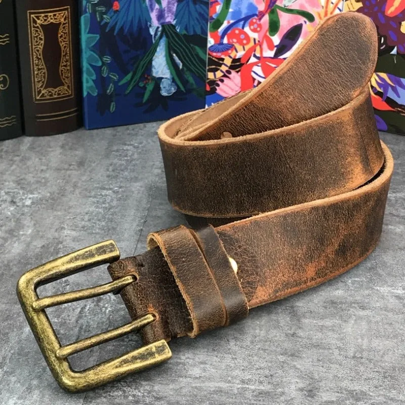 View 2 — Steampunk belt — brown leather aged