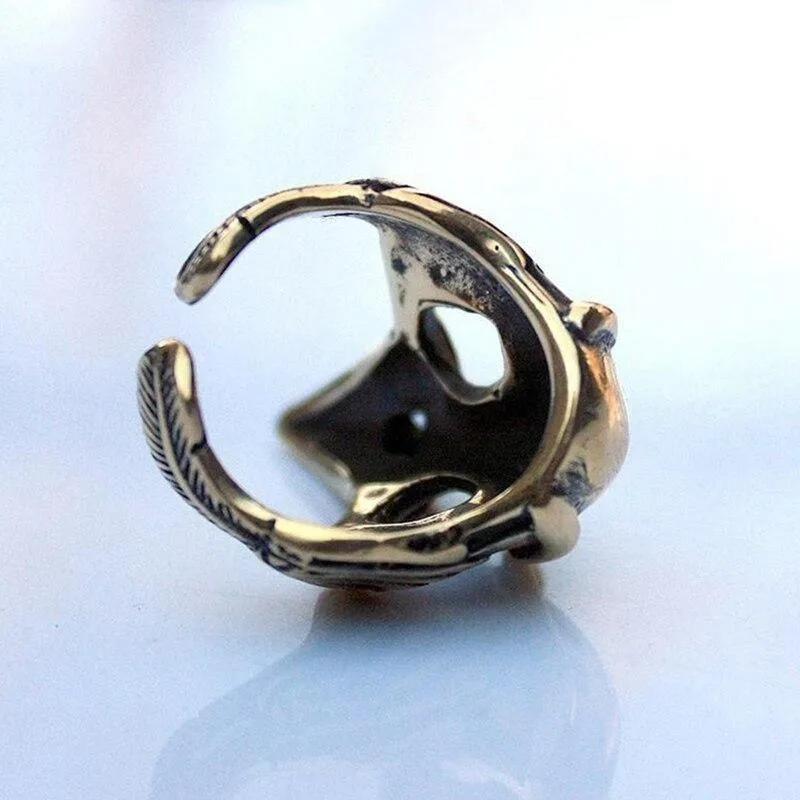 View 4 — Steampunk ring — raven Bronze