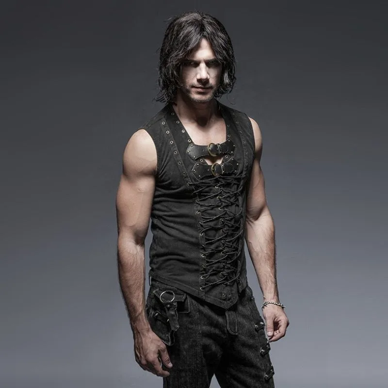 View 2 — Men’s steampunk corset — lacing