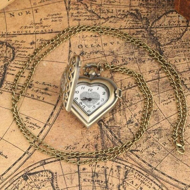 View 2 — Women’s steampunk watch — necklace pendant