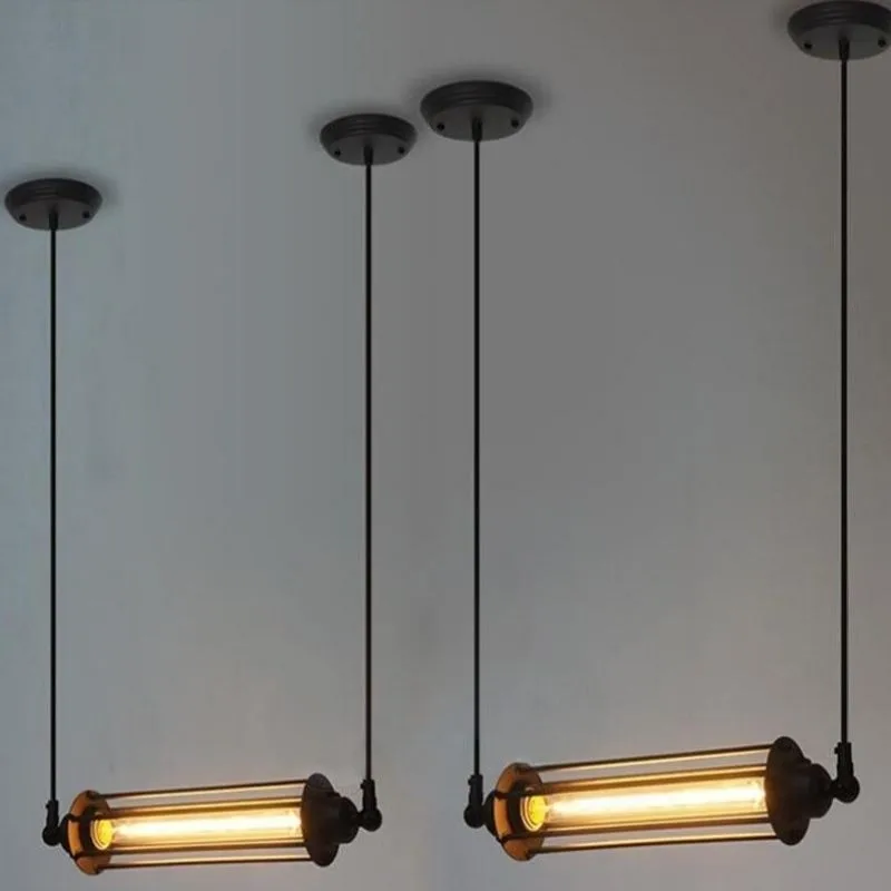 View 3 — Industrial steampunk lamp — tube
