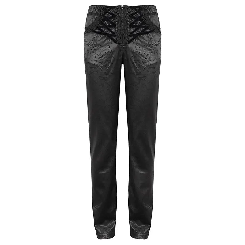 View 6 — Victorian gothic steampunk trousers — black