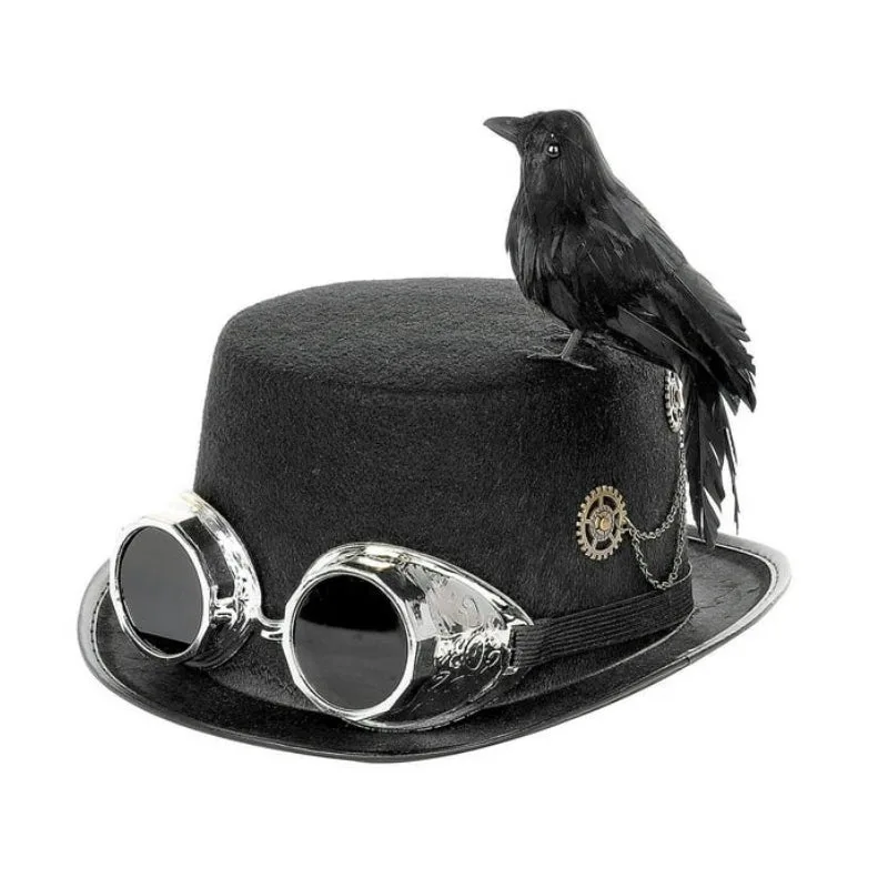 View 6 — Steampunk hat — bird