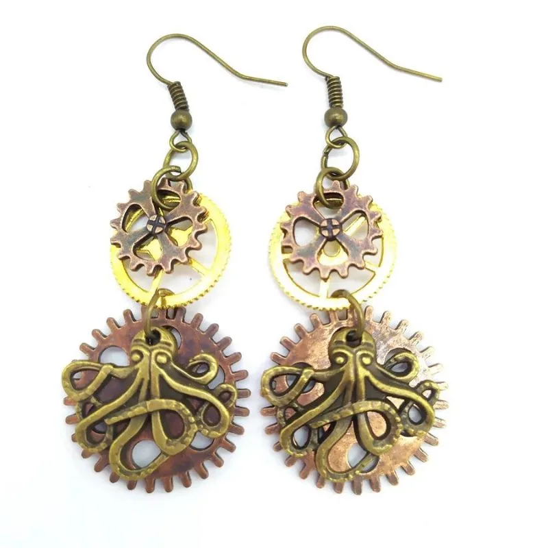 View 13 — Steampunk earrings — drop