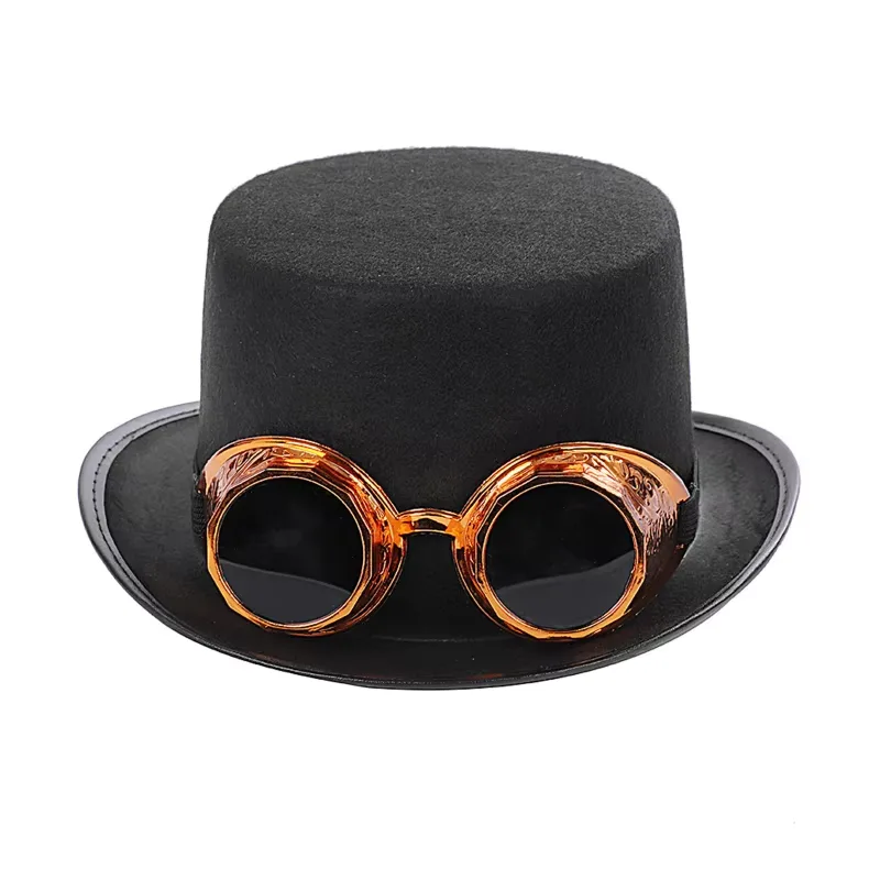 View 7 — Steampunk hat — welding-Style goggles