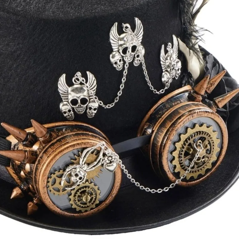 View 6 — Steampunk hat — skull