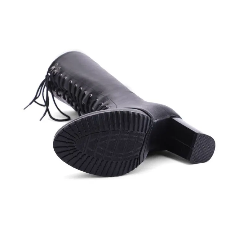 View 6 — Retro steampunk boots — black