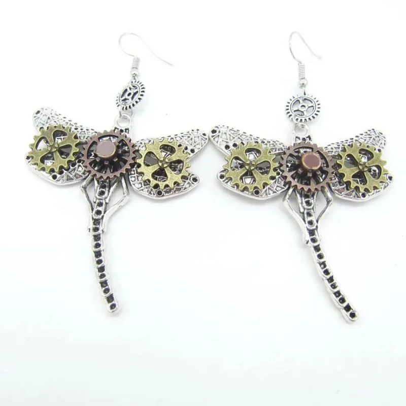 View 6 — Steampunk earrings — drop