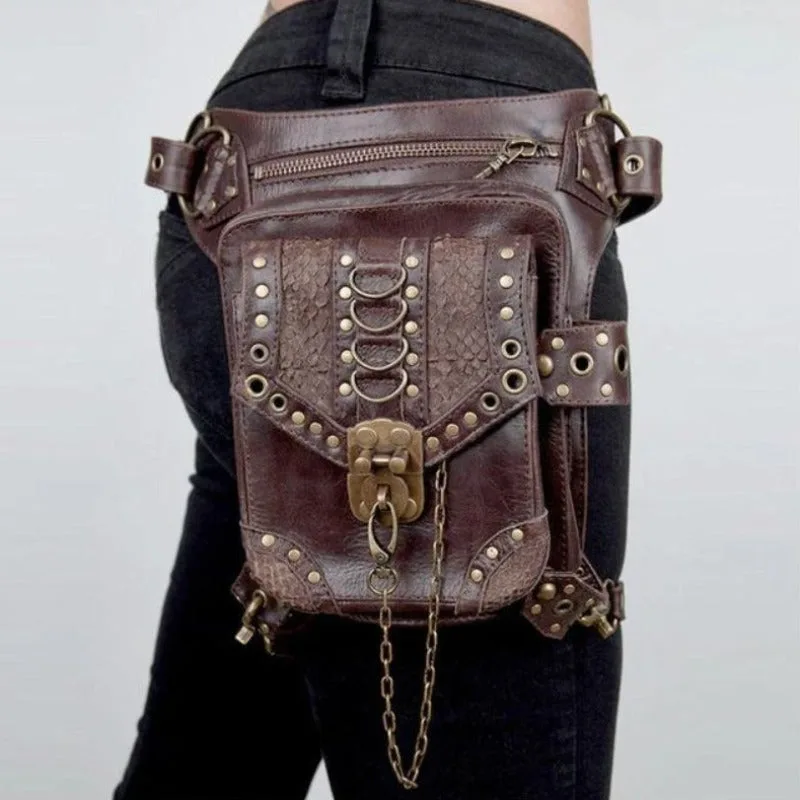 View 11 — Steampunk satchel — thigh