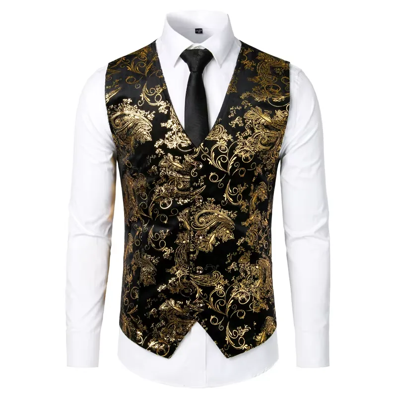 View 2 — Men’s steampunk waistcoat — costume printed