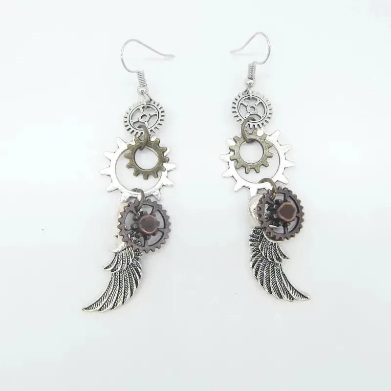 View 28 — Steampunk earrings — drop
