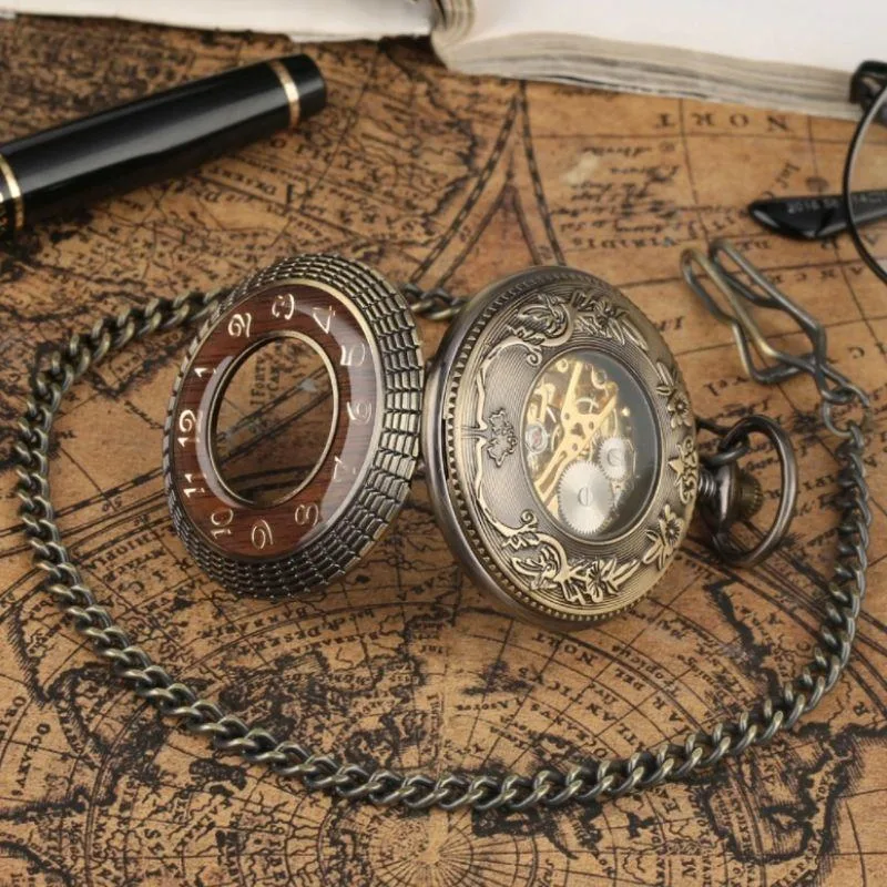 View 2 — Vintage-style steampunk pocket watch