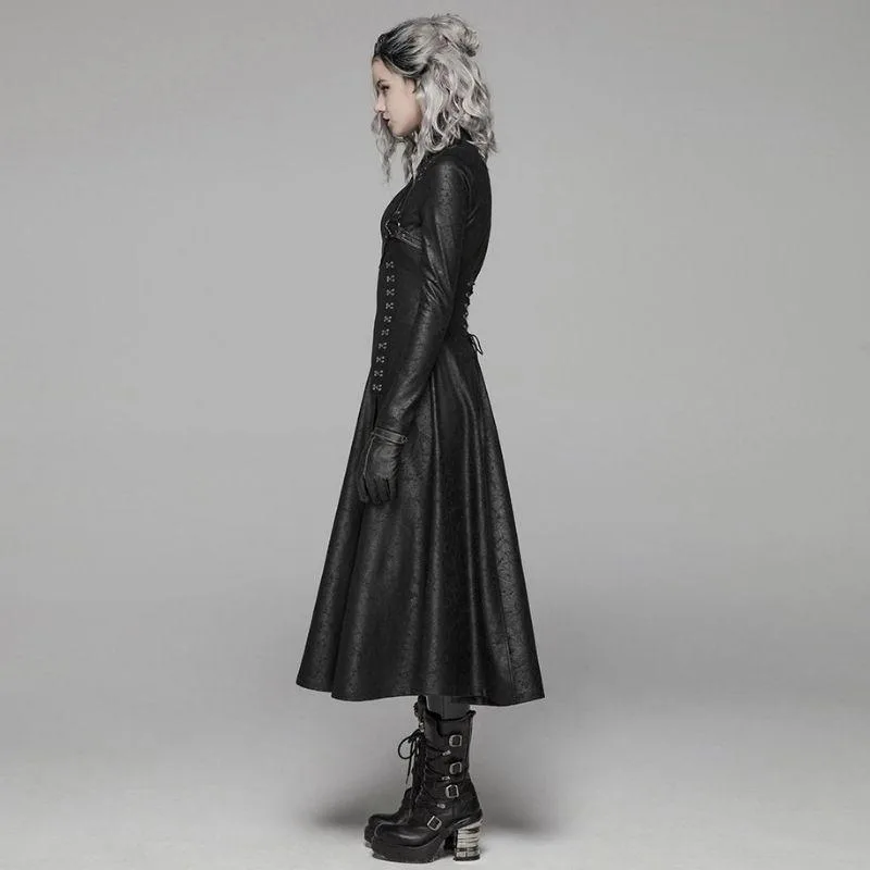 View 3 — Gothic steampunk coat — PU faux leather