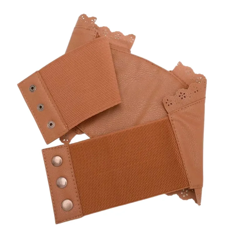 View 3 — Steampunk waist cincher — Belt PU faux leather