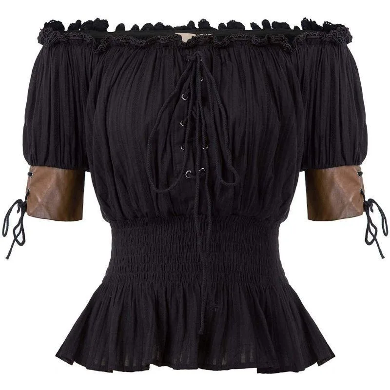 Steampunk shirt — shoulders bare
