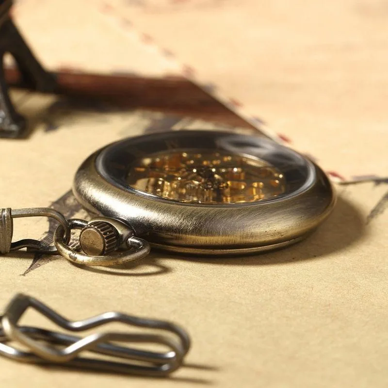 View 2 — Steampunk watch — pocket Bronze