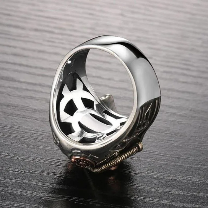 View 6 — Steampunk ring — skull
