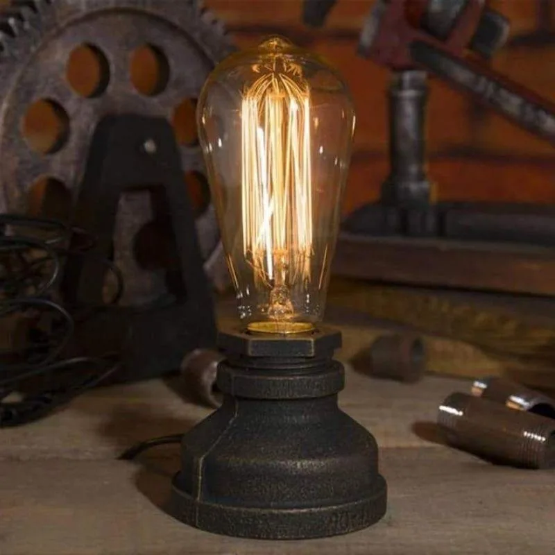 View 4 — Steampunk lamp — desk