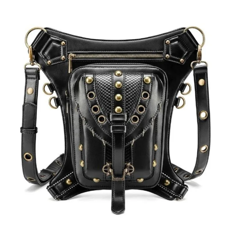 View 3 — Steampunk satchel — thigh
