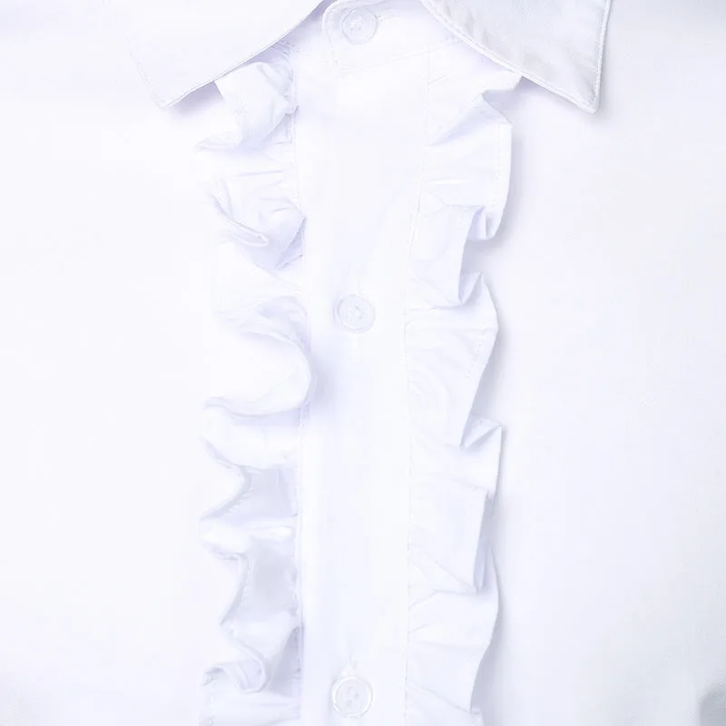 View 2 — Men’s steampunk shirt — ruffle