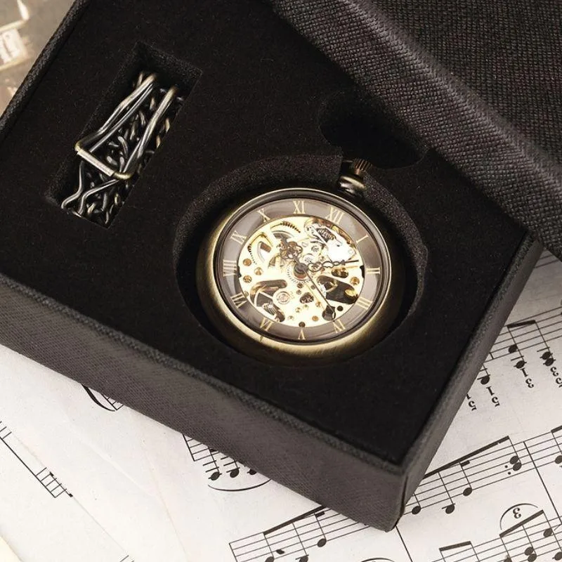 View 7 — Steampunk watch — pocket Bronze