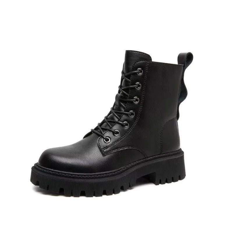 Women’s steampunk ankle boots — military