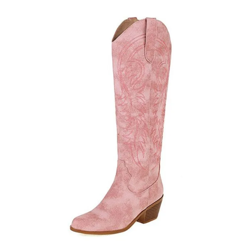 View 10 — Women’s steampunk boots — suede Western