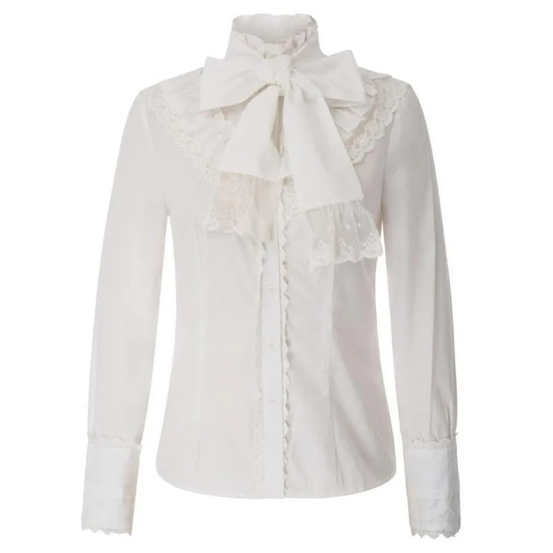 View 2 — Women’s Victorian steampunk blouse — collar