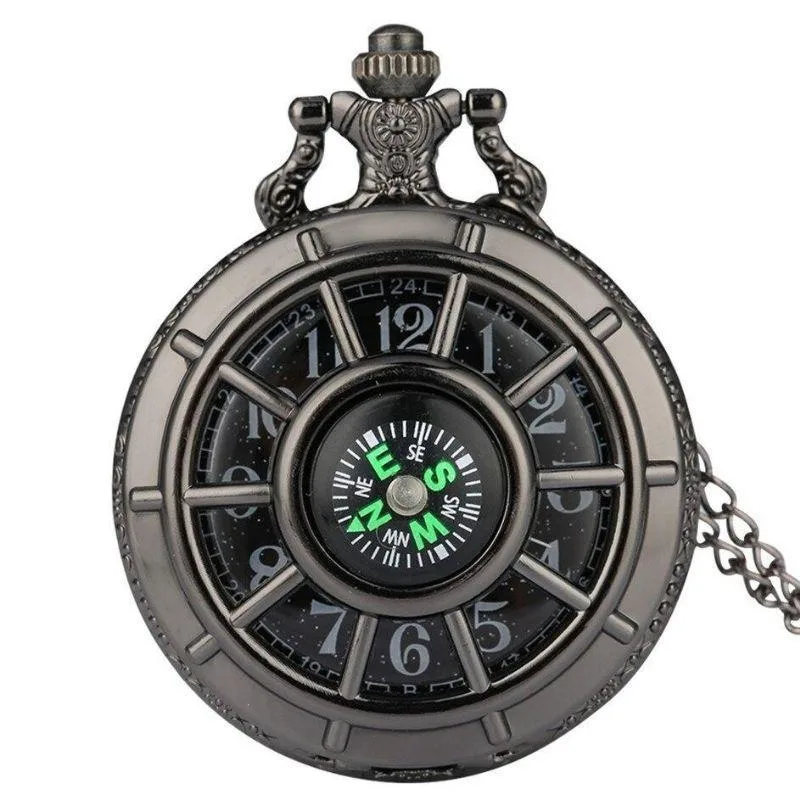 Steampunk compass pocket