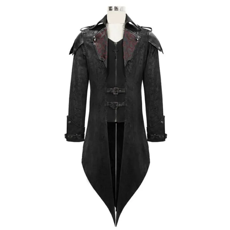 View 7 — Men’s steampunk coat — Long punk