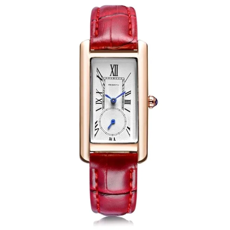 View 4 — Women’s vintage-style steampunk watch — rectangular