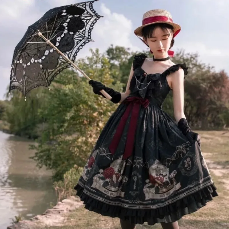 View 2 — Steampunk dress — Lolita black