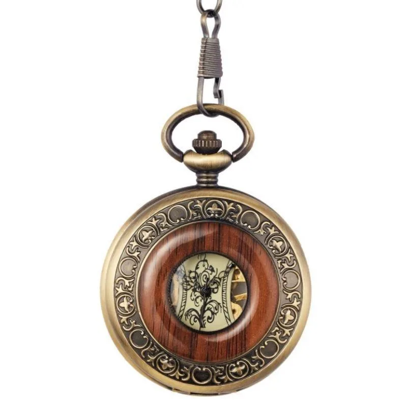 Mechanical steampunk pocket watch — new