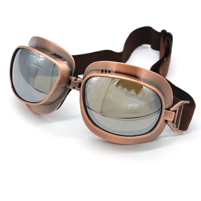View 6 — Vintage-style steampunk glasses — aviator