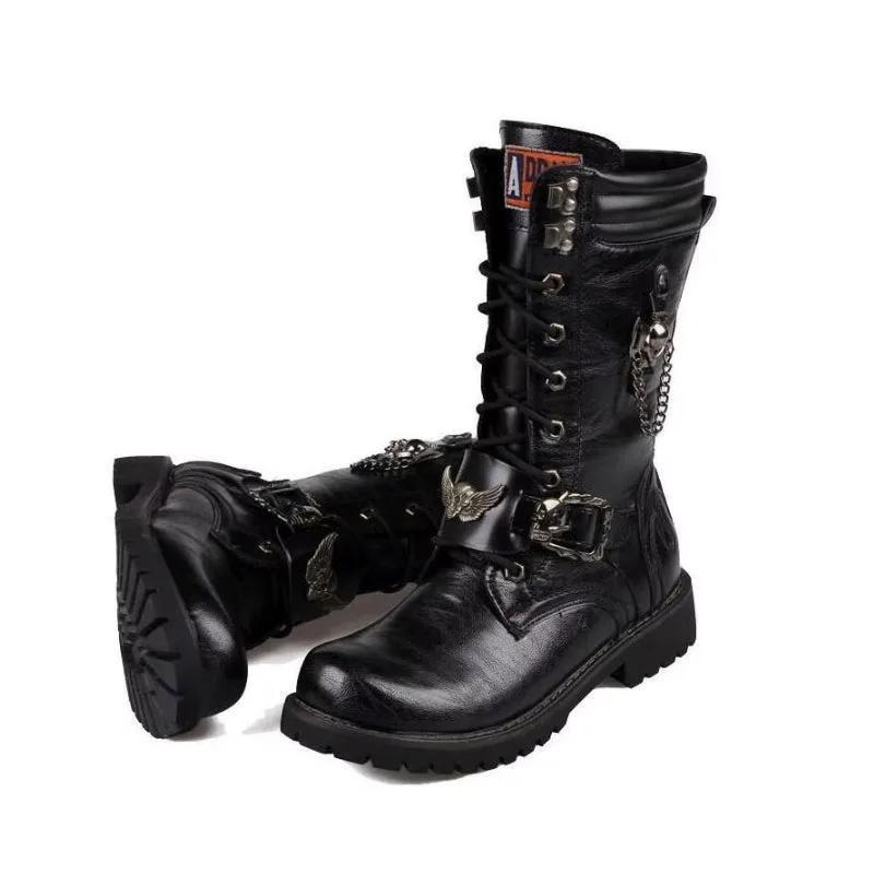 View 7 — Gothic steampunk boots — skull