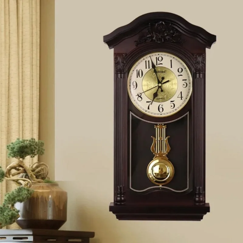 View 5 — Vintage-style steampunk clock — with pendulum