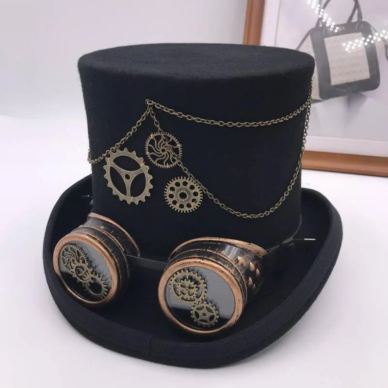 View 3 — Steampunk top hat — Hat