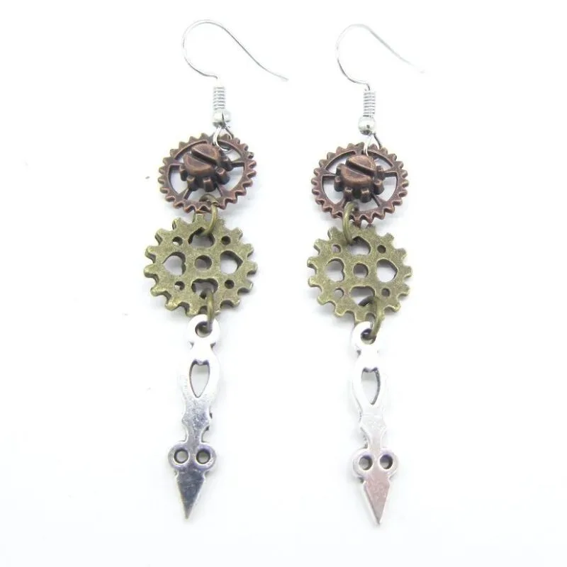 View 27 — Steampunk earrings — drop