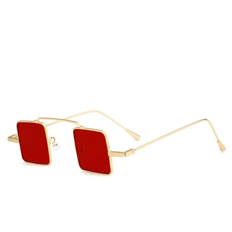Vintage-style steampunk sunglasses — square